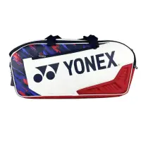 在飛比找momo購物網優惠-【YONEX】矩形袋羽拍袋73x20x32cm白X紅藍(BA