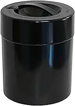 Tightpac America, Inc. - Kilovac 8 oz to 2.5 lbs Airtight Multi-Use Vacuum Seal Portable Storage Container for Dry Goods, Food, and Herbs - Solid Black Body/Cap