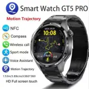 Men Watch HD Screen Bluetooth Call Trajectory Heart Rate Compass SmartWatches