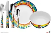WMF Paw Patrol Children's Crockery Set 6 Pieces with Children's Cutlery Stainless Steel from 3 Years Polished Cromargan Dishwasher Safe
