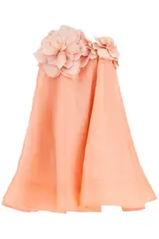 ZIMMERMANN "mini organza dress with petal