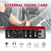 USB Audio Interface Professional Sound Card for Studio Singing Recording