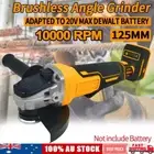125mm Cordless Electric Angle Grinder Replace Brushless For Dewalt 18V Battery