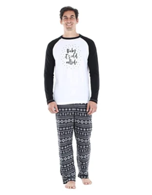 Our Family Pjs Matching Family Christmas Pajama, Fleece Men X-Large
