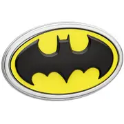 Batman Car Emblem 3D Black Yellow Chrome DC Comics Automotive Decal Sticker Badge