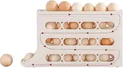 Slide Egg Organizer, 4-layer Eggs Organizer for Refrigerator, Egg Rack for Refrigerator, Egg Holder for Fridge, Ventilated Egg Keeper, Egg Storage Container