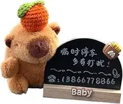 Temporary Car Parking Card Number Plate, Telephone Number Plate Vehicle Temporary Stop Sign Car Dashboard Parking, Capybara Design Car Parking Temporary Stop Number Card for Car, SUV, Truck Convertibl