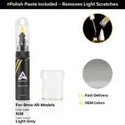 Touch Up Paint For Bmw All Models N38 Light Grey With Polish Paste