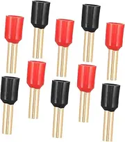 LOORGVEL 10pcs Copper Speaker Wire Connectors Connector for Speaker Copper Speaker Plug Car Speaker Wire Connectors Red