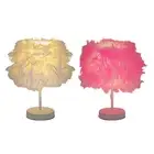 Feathers Table Lamp LED Desk Lights Decoration Lighting Fixture for Wedding,