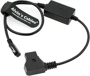 Alvin's Cables USB-C Type-C PD Right Angle to D-tap Power Cable 5V 3A| 9V 2A| 12V 1.5A Quick Charging Cable for Cameras Transmitter 45CM
