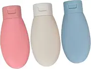 3Pcs Leakproof Travel Bottles Portable Squeeze Cosmetic Dispenser for Shampoo Lotion Liquid Soap for Camping Gym Swimming Safe Durable Material