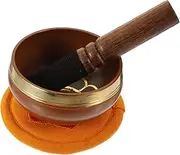 NULYLU 1 Set Singing Sound Bowl with Mallet Cushion Copper Meditation Bowl for Peaceful Spaces for Yoga Mindfulness Practices
