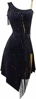 [JRUIA] Professional Latin Dance Competition Dress for Women Sparkling Ballroom Dancewear Cha Cha Tango Leotard Costumes