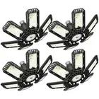 LED Garage Light 4 Pack, 200W 20000LM 6500K, Black, 4x200W, Cool White, 20000...