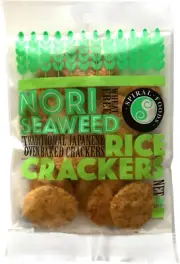 Spiral Foods Nori Seaweed Oven Baked Crunchy Rice Crackers 50G