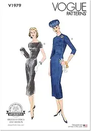 [VOGUE PATTERNS] V1979B5 Misses' Dresses B5 (8-10-12-14-16)