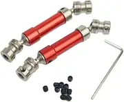 Fit for MN128 Wrangler MN86S Large G500RC Drive Shaft Suspension Axle Housing Pull Rod Steering Wheel Hub Bearing(Drive Shaft red)