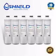 Shield 3 Stages Quick Change Water Filter System Replacement Cartridges 2 YEARS