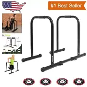 Heavy-Duty Adjustable Dip Bar Station – Ideal for Triceps, Chest, Core Workouts