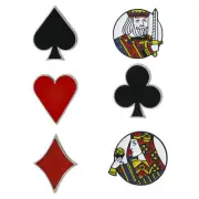 Cute Pins For Backpacks Poker Aces Lapel Pin Heart Spade Playing Hand delightful