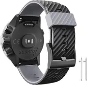 [ANBEST] Replacement Straps Compatible with Suunto 7/Suunto 9 Wristband, 24 mm Silicone Watch Straps for Suunto 9 Baro/Spartan Sport/D5 Smart Watch