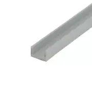 Alu57-S Satin Finish 3/8 Inch Inside Dimension Mldg Aluminum U-Channel/C-Channel