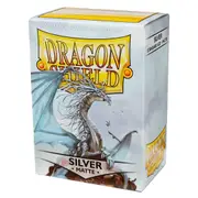 Dragon Shield Standard 100ct Silver MATTE Sleeves