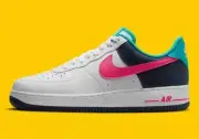 Nike Air Force 1 '07 Shoes White Thunder Blue Pink HF4849-100 Men's Sizes NEW