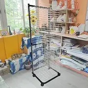Art Easel Drying Rack, 40 Removable Shelves, Space Saving Rack, Stacking Rack for Painting and More Great for Schools and Art Clubs