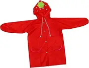 [OATIPHO] Boyraincoat Boys and Girls Rain Jacket Waterproof Raincoat Big Hat for School Outdoor Activities