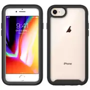 MCC Shockproof Bumper Case iPhone 16e Clear Back Cover Apple iPhone16e 2025 [Black]