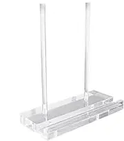 Acrylic Easel Stand - Display Stand Tabletop Easel Clear Acrylic,Small Counter Artwork Rack Indoor Decoration Multi-Functional for Bedroom, Study Room