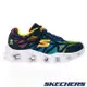 SKECHERS VORTEX 2.0 童鞋 中童 慢跑 燈鞋 魔鬼氈 深藍 400602LNVMT