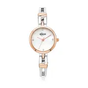 Eclipse Mother of Pearl and Crystal Dial Two Tone Watch