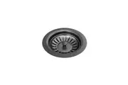 MEIR Lavello Kitchen Sink Strainer and Waste Plug Basket with Stopper - Sink Accessory - PVD Gunmetal Black