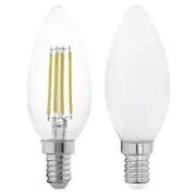 4w LED E14 Candle Globe Warm White 2700k 110014, 110043