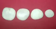 4 x Natural Quartz Pebbles (lot of 4) white quartz crystal stones rocks