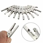Wholesale 20Pcs/Set Electric Test Crocodile Alligator Clips Clamps Silver Tone