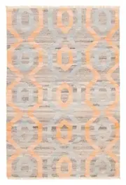 Vintage Hand Woven Kilim Rug 5'2" x 8'0" Traditional Wool Carpet