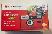 AGFA PHOTO Reusable 35mm Analogue Photo Camera for Color and B/W Films w Flash