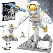 [WINNER SPACE] Astronaut Gravity-Defying Building Block Sets, Collection Model Kits, STEM Astronaut Model with Lunar Surface Display Stand, Best Collectible Toys for Boys 8-14, Birthday Gifts (875Pcs)