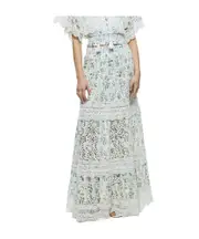 laminated skirt US6 White