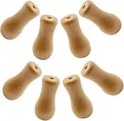 HAWILLOSCH 8pcs Wood Cord Tassels: Wooden Blind Pull Cord Knobs Ends Window Curtains Accessories for Home Living Room Bedroom Office