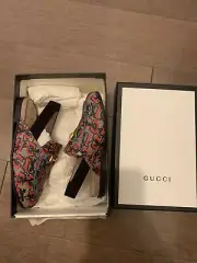 GUCCI Toddler Boys GG Slip On Loafer Slide SZ 24 EU/ 8 US NEW IN BOX