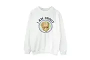 Guardians Of The Galaxy Womens/Ladies Groot Varsity Sweatshirt (White) - UTBI19633