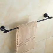 Oil Rubebd Bronze Towel Holder Wall Mount Single Towel Bar Bathroom Accessories