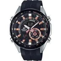 在飛比找森森購物網優惠-【CASIO】卡西歐 EDIFICE 賽車風格 橡膠錶帶 雙