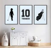 [Namly Design] Personalised Poster - Golf Theme / Set of 3