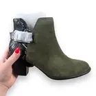 New In Box Vionic Naomi Women's Suede Snake-Print Water-Resistant Boots Size 7.5